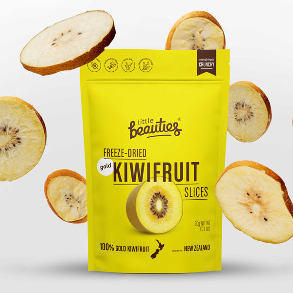 dried kiwifruit slices gold