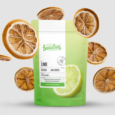 natural dried lime slices